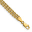 14k 5.5mm Wide Triple Strand Rope 8 inch Bracelet