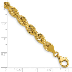 14k 6.7mm Regular Rope Chain