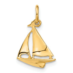 10k Sailboat Charm