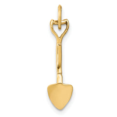 10k 3-D Spade Charm