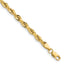 Rope Chain Necklace in 10K Yellow Gold, 3.5mm, 7–28 Inch - Sophia Jewelers