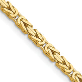 10K Yellow Gold 2.5mm Byzantine Chain - 24 in