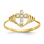 10k CZ Cross Ring