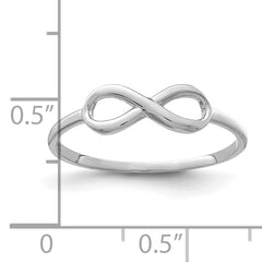 10K White Gold Infinity Ring