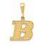 10k Initial B Pendant