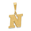 10KY Initial N Pendant