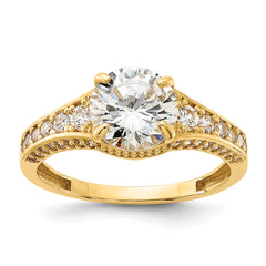 10K Polished 1.25mm CZ Channel Band