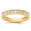 10K Polished CZ Fancy Chain Slide