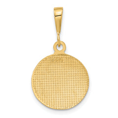 10k Polished & Satin Raphael Angel Pendant