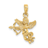 10k Cupid w/Bow and Arrow Charm