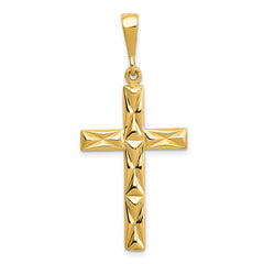 10k Reversible Latin Cross Pendant