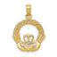 10k Claddagh Charm