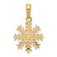 10k Snowflake Pendant
