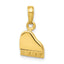 10K None 3-D Lid Opens Grand Piano Pendant