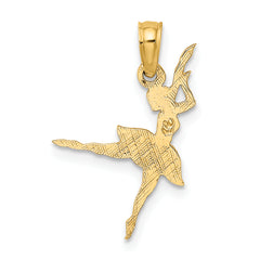 10K Ballerina Pendant