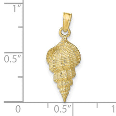 10k Conch Shell Pendant