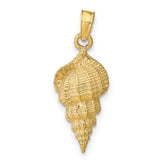 10k Conch Shell Pendant