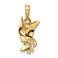 10K Eagle Landing Pendant
