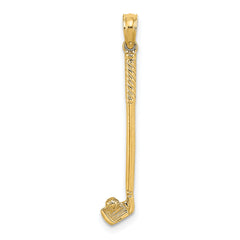 10k 3-D Single Golf Club with Ball Charm