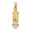 10K None 3-D Skate Board Charm