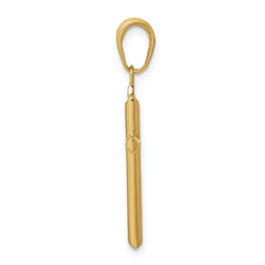 10K Reversible Latin Cross Pendant