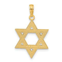 10K Star of David Pendant