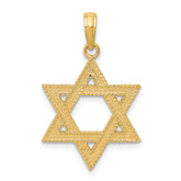 10K Star of David Pendant