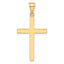 10k Polished Cross Pendant