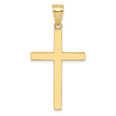10k Polished Cross Pendant