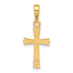 10K Cross Pendant