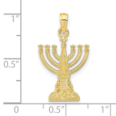 10K Menorah Pendant