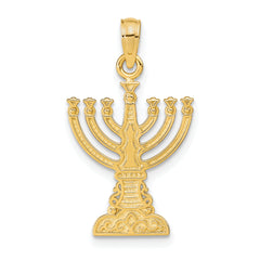 10K Menorah Pendant