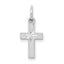 10k White Gold Cross Charm