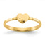 10K Heart Signet Ring