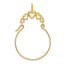 Five-Heart Holder Charm in 10K Yellow Gold, 35mm - Sophia Jewelers