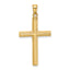 10K Polished Cross Pendant