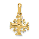 10k Jerusalem Cross Charm