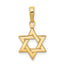 10k Polished Star of David Pendant