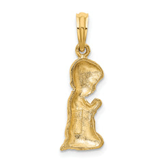10k Praying Boy Charm