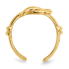 10K Love Knot Toe Ring
