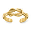 10K Love Knot Toe Ring