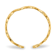 10k Swirl Toe Ring