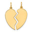 10K 2 piece Small Heart Charm