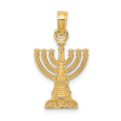 10K Menorah Pendant