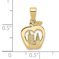 10K New York Skyline in Apple Pendant