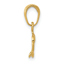 10K Mini Dolphin Pendant