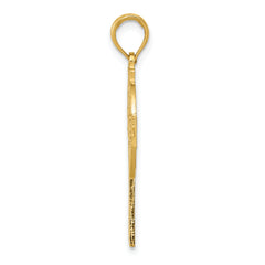 10K Polished Celtic Cross Pendant