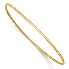 10k 1.5mm Polished Slip-on Bangle Bracelet