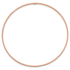 10k 1.5mm Rose Gold Polished Slip-on Bangle Bracelet