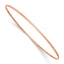 10k 1.5mm Rose Gold Polished Slip-on Bangle Bracelet